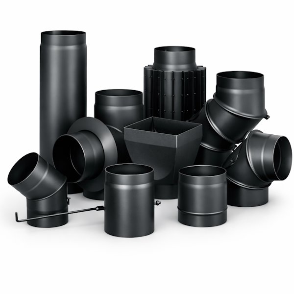 Дымоходы из чёрной стали
