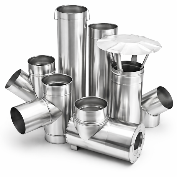 Дымоходы из оцинкованной стали